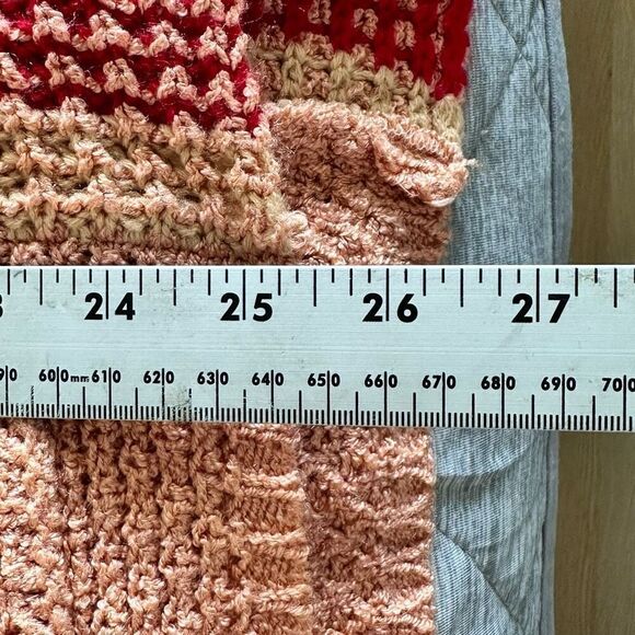 Baja Hooded Knit Summer Sweater Womens M Peach Beach Surf Boho Hippie - Picture 10 of 11